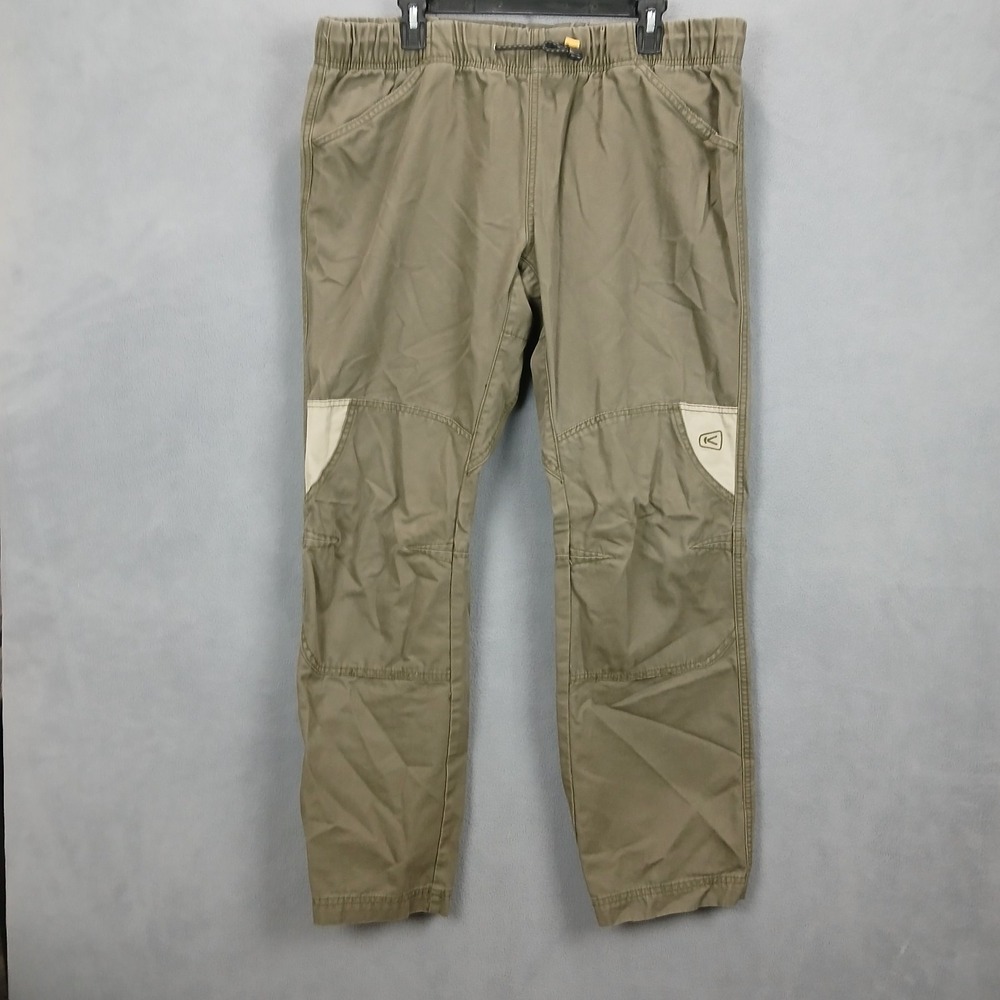 Keen Footwear Pants Mens XL‎ Dark Green Straight Leg Drawstring Everyday Wear